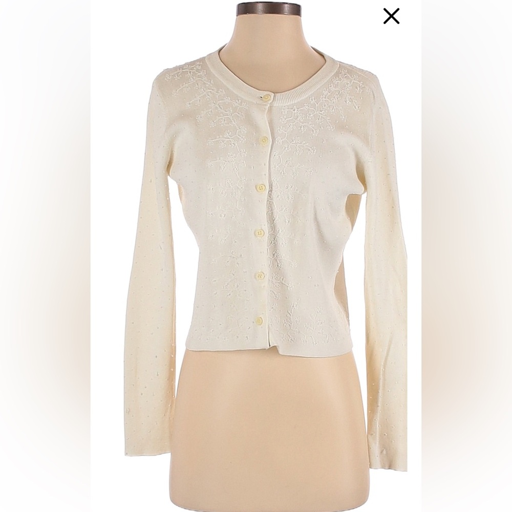 Vintage DKNY beaded sweater